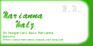 marianna walz business card